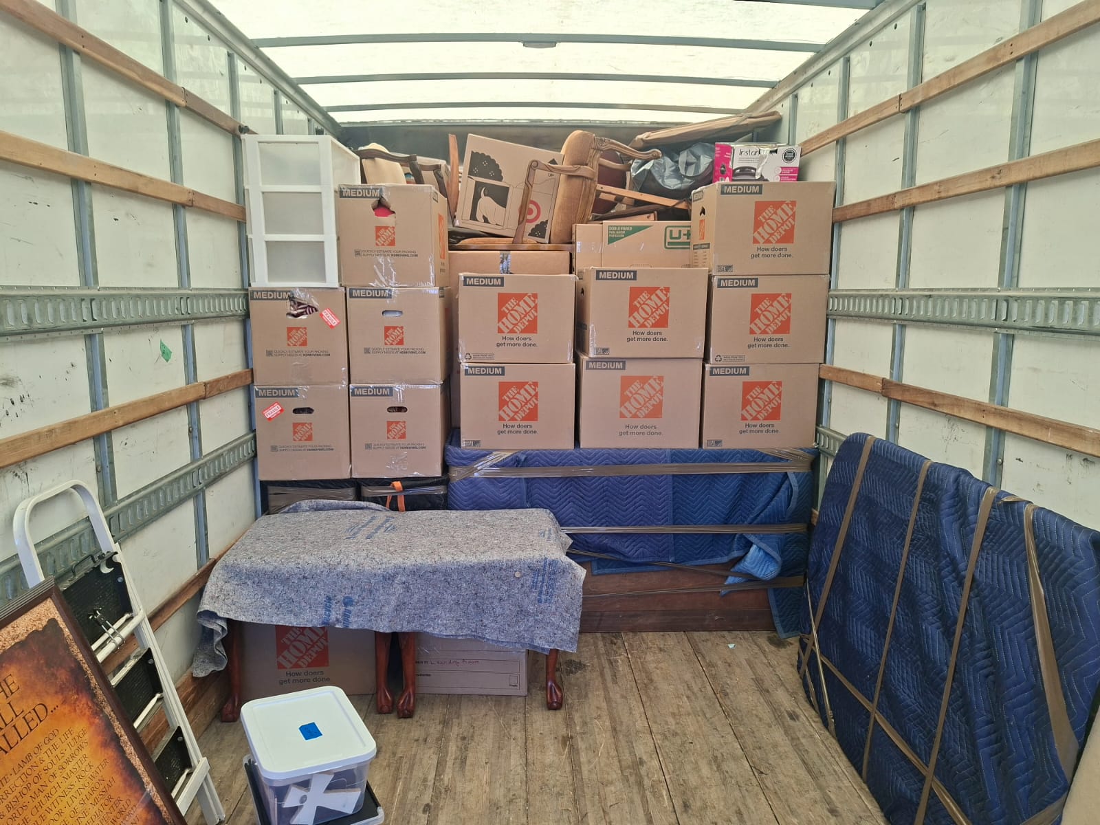 Carefully packed and loaded moving truck by Constantine Movers